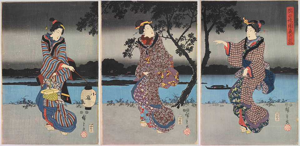 隅田堤闇夜の桜（1847-8）