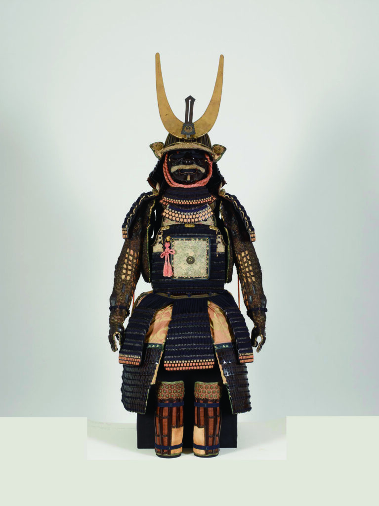 「紺糸威二枚胴具足」絹、皮、金属、漆など、江戸時代（18世紀