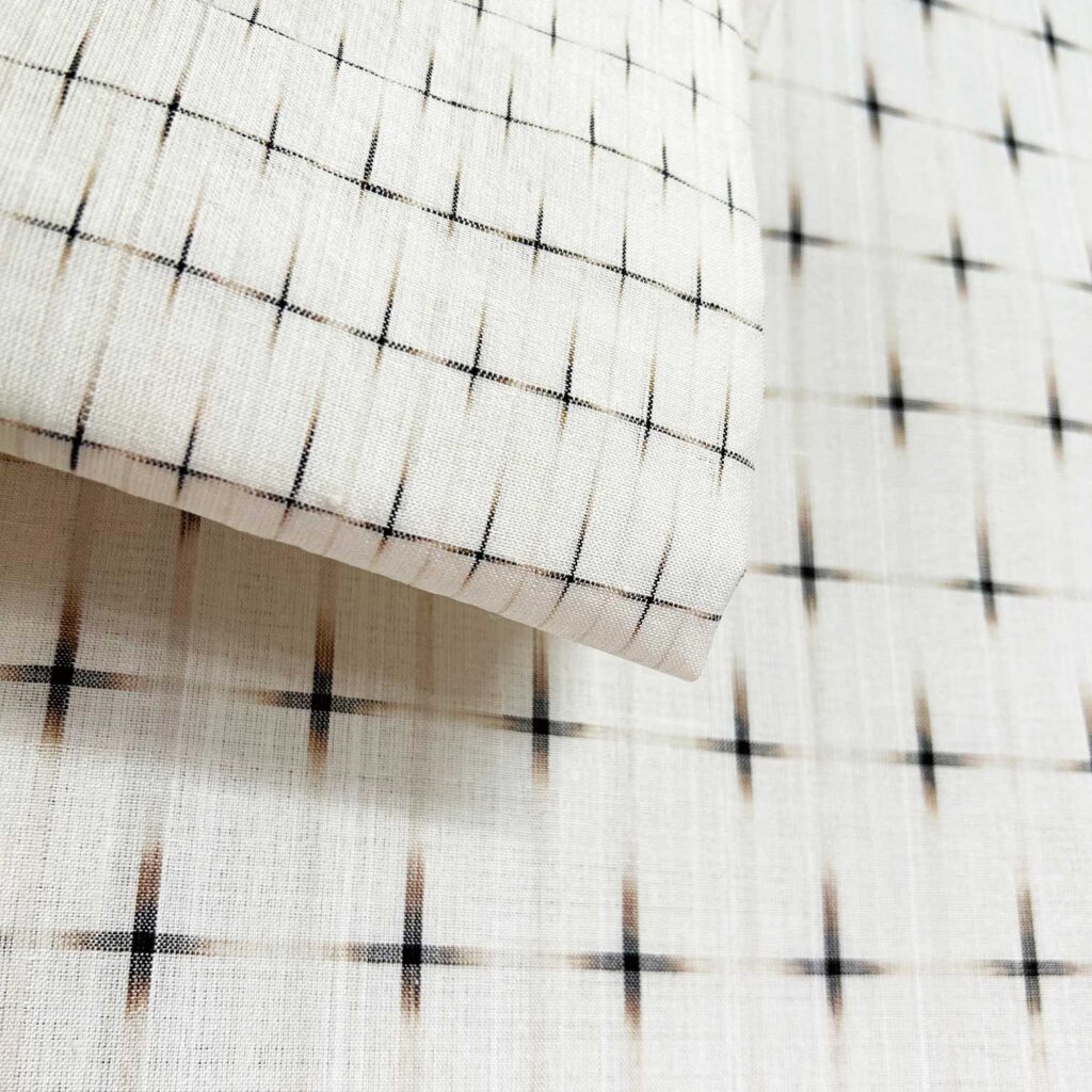 久米島紬（白）