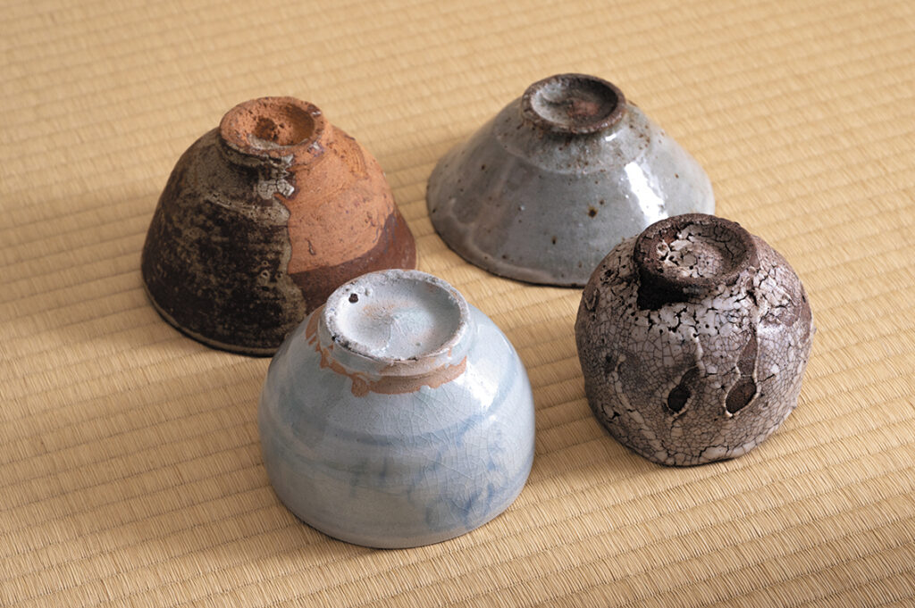 川喜田半泥子作の茶碗（高台）