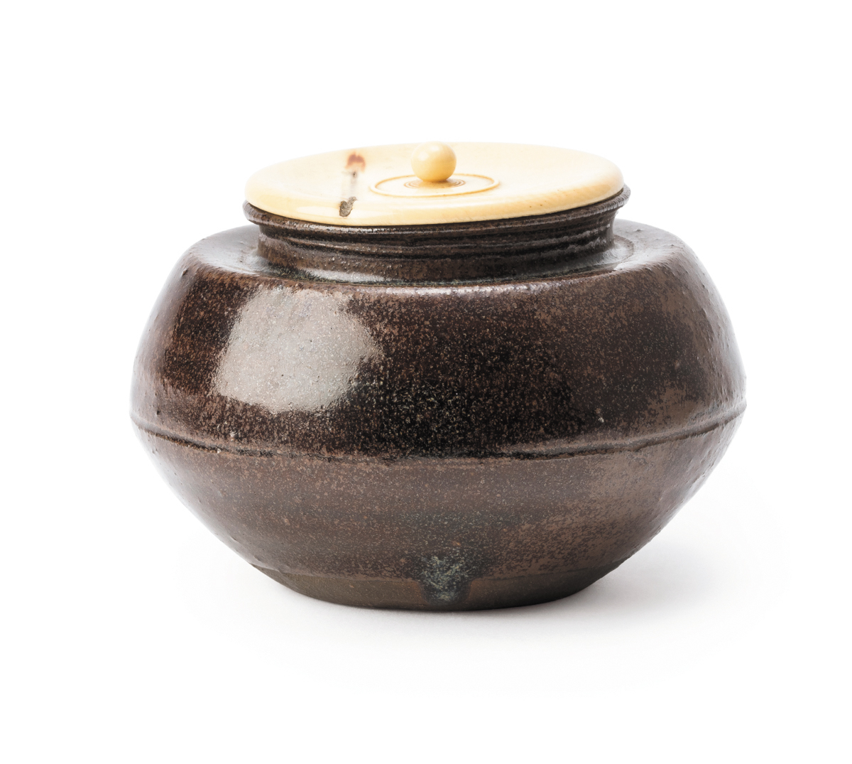 「重要美術品 茜屋柿茶入」