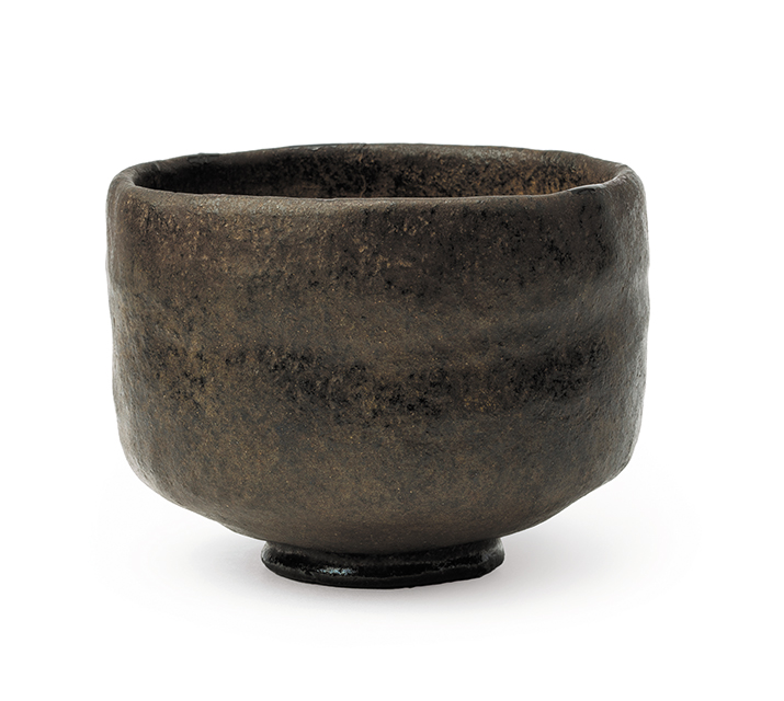 初代 楽 長次郎「黒茶碗　銘 閑居」